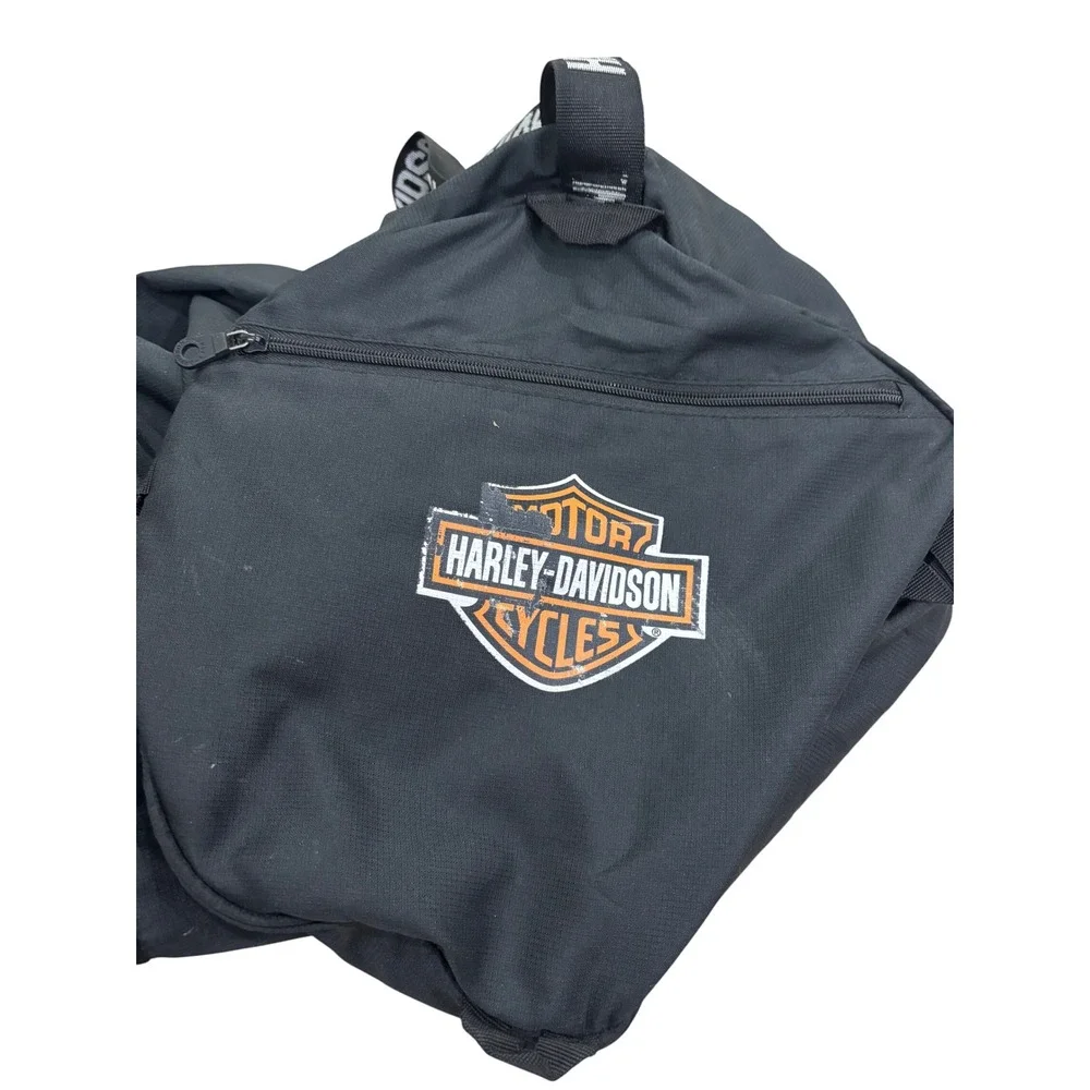 Harley-Davidson Packable Duffle Bag Black Logo Travel Gym Bag
